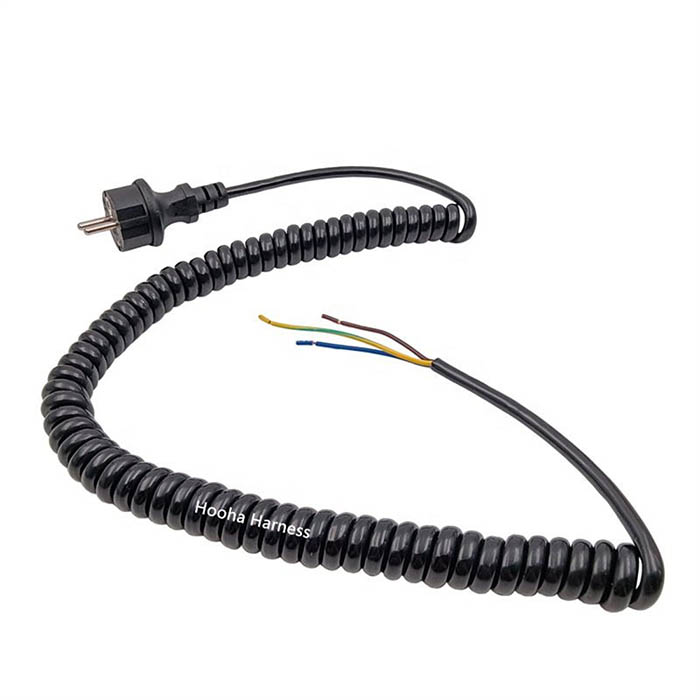 EU AC power coil cable