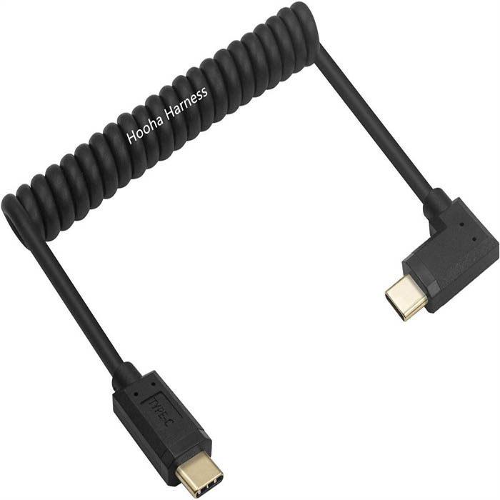 USB C auf C Spulenkabel