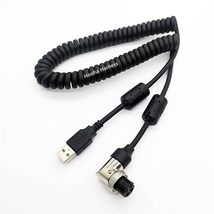 USB to GX16 coil cable