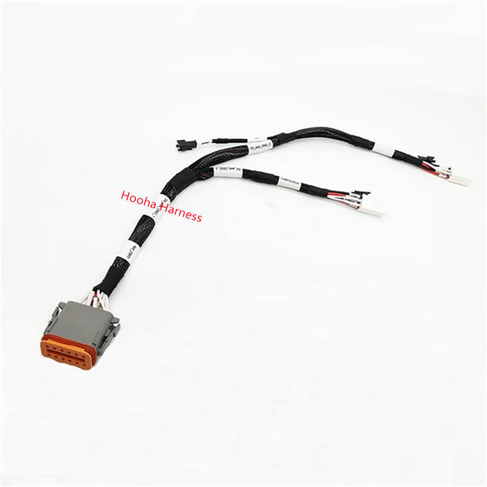 DT 12p female connector wire harness