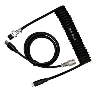 Cable enrollado del conector USB a gx12