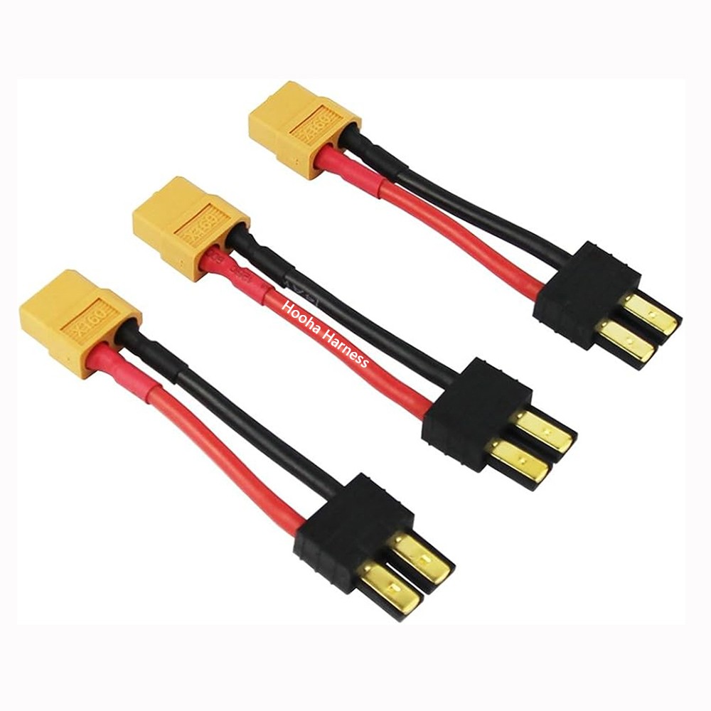 XT60 to TRX male 14AWG RC Lipo charger cable