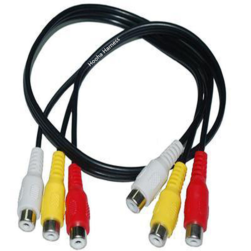 red yellow white rca cable