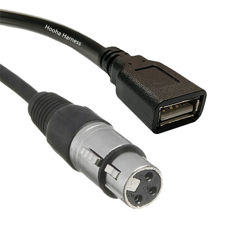 usb hembra a xlr macho