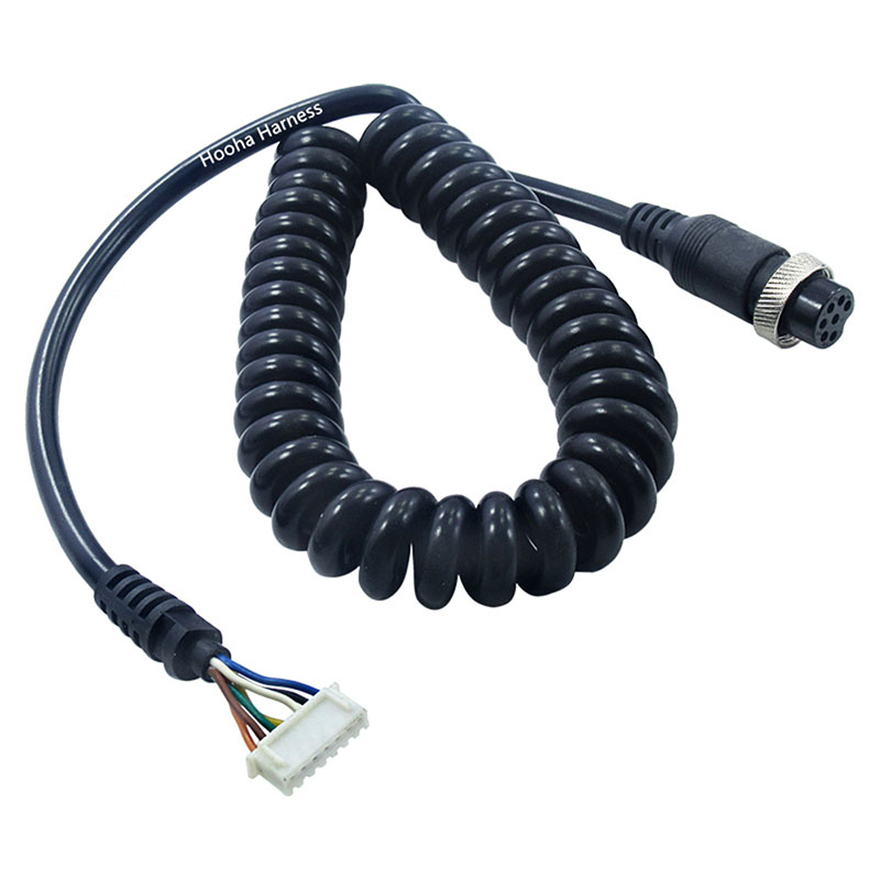 coiled aviator cable