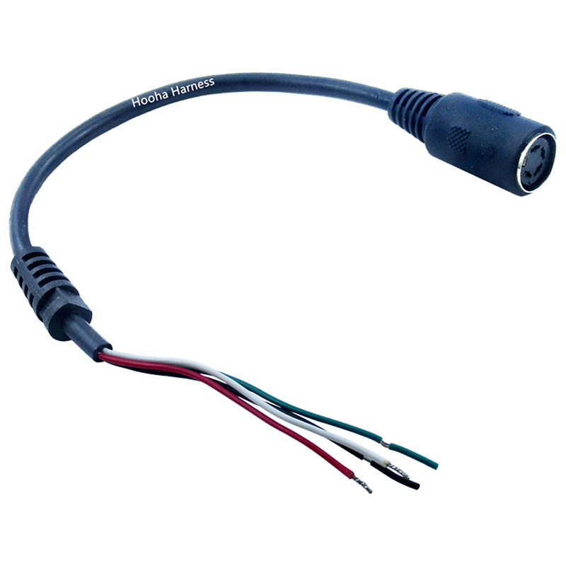 Conector hembra din de 4 pines