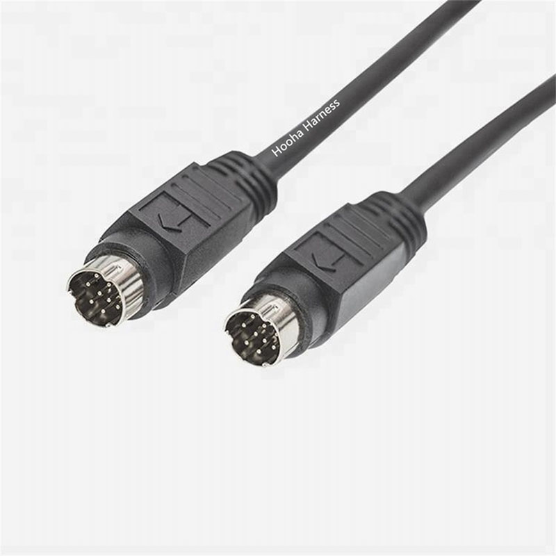 9 pin mini din male to male cable