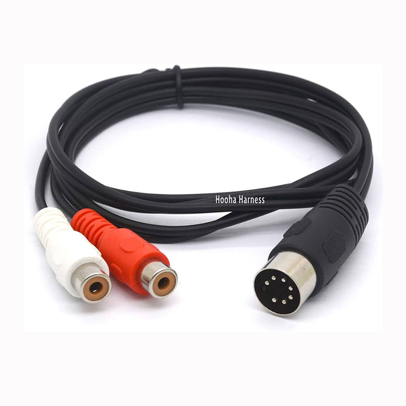 conector din a rca