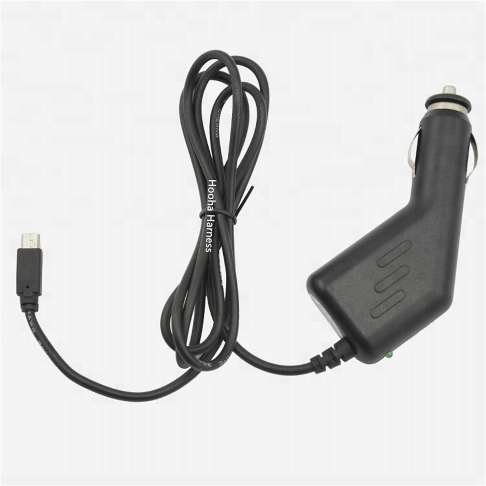 car cigarette lighter to mini USB cable