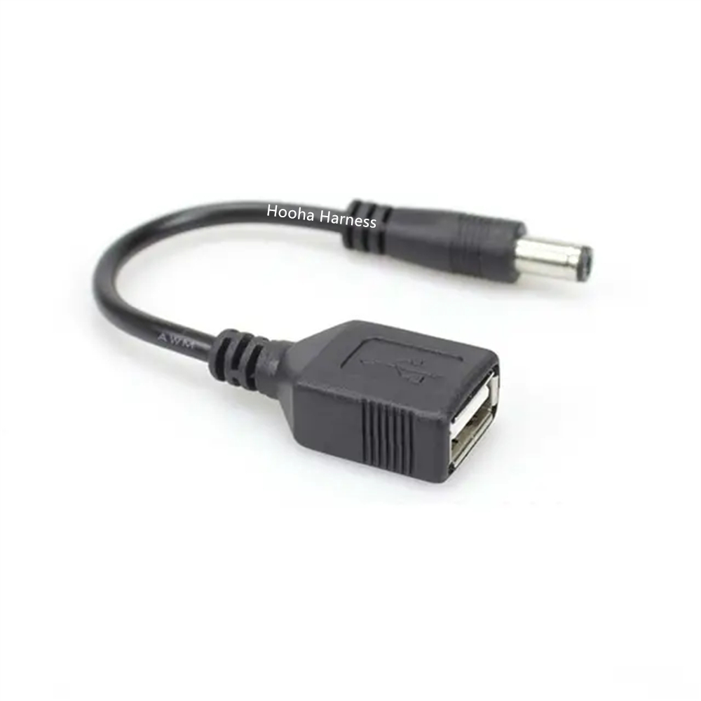 USB A hembra a DC 5525 macho