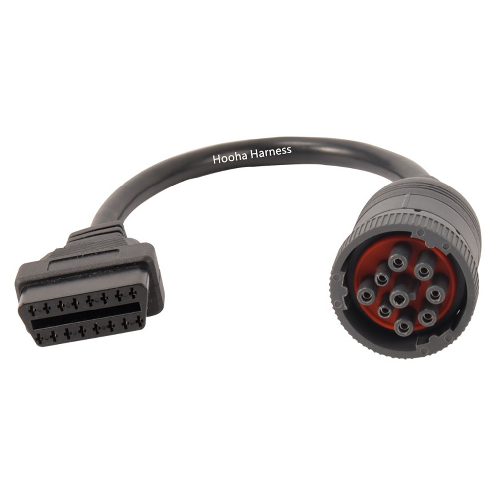 Deutsch 9pin to OBD 16pin cable