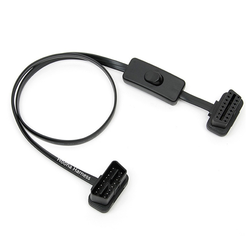 OBD II with on off switch flat cable