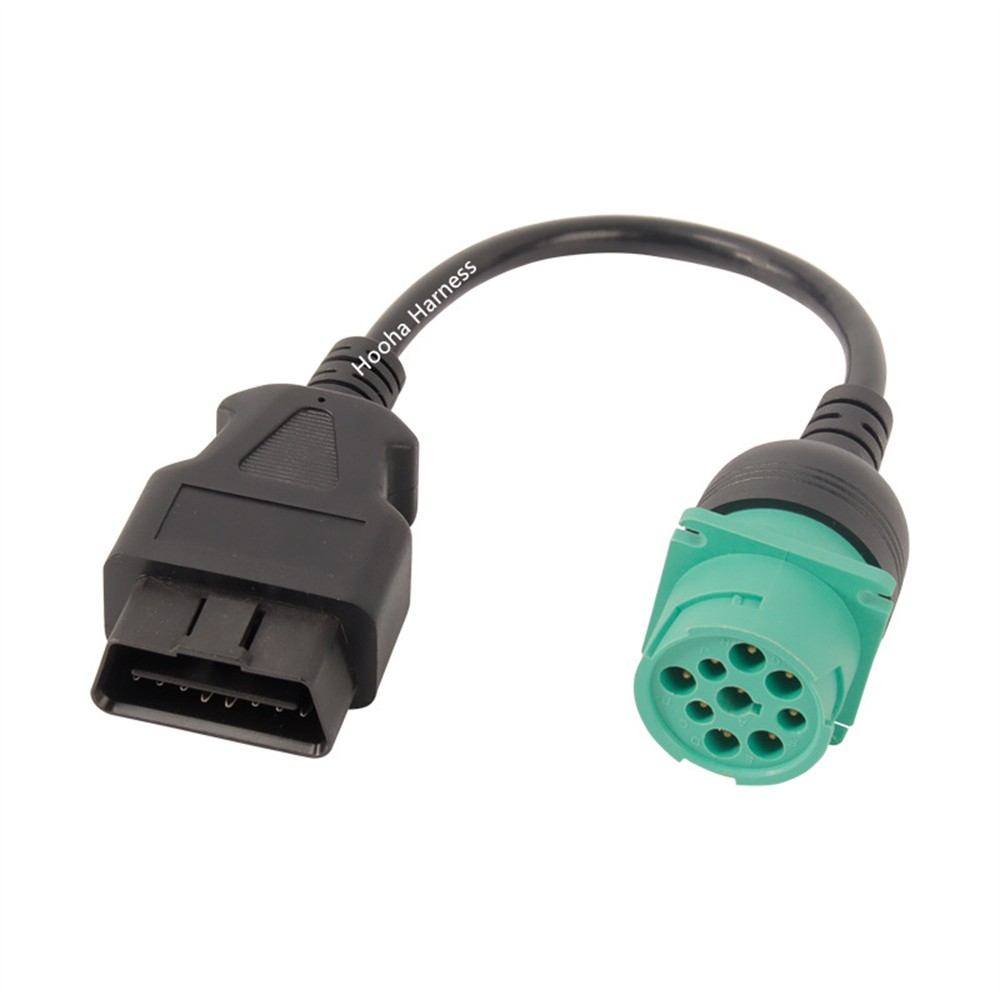 OBD2 から deutsch 9pin ケーブル