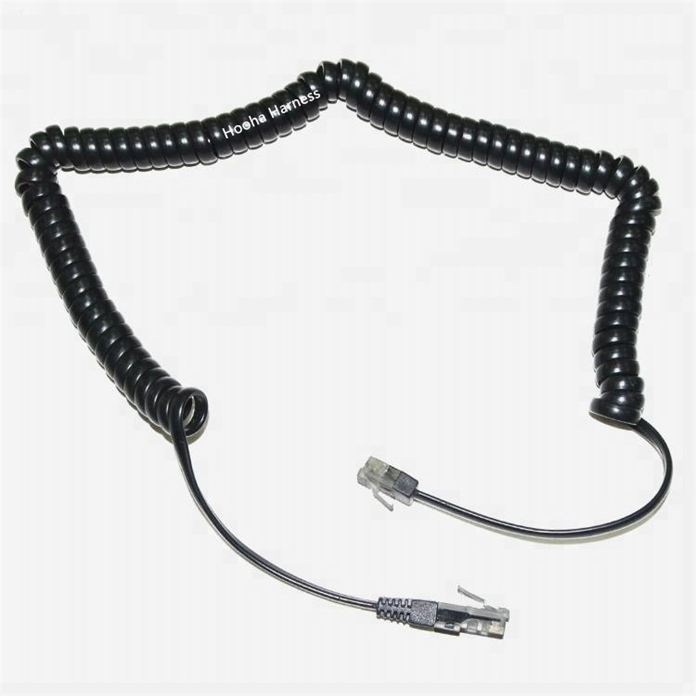 coiled phone cable