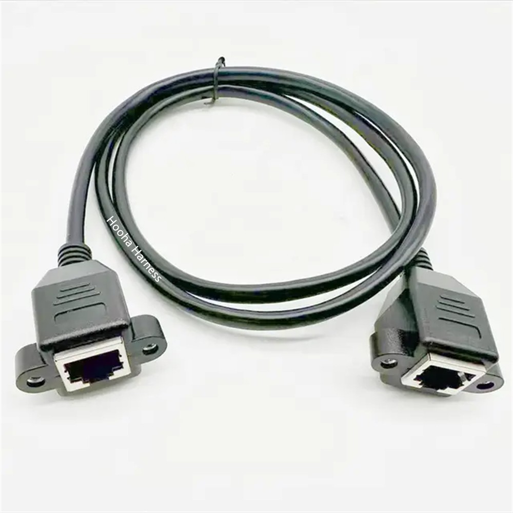 telephone extension cable with double socket