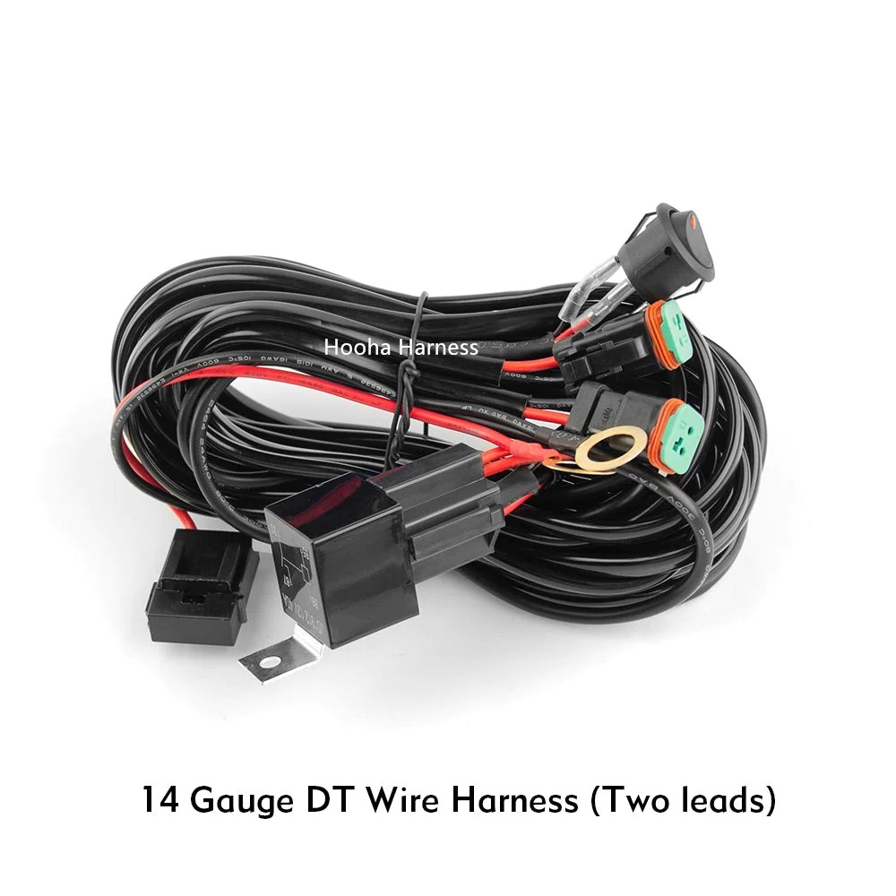 2 led light wiring harness