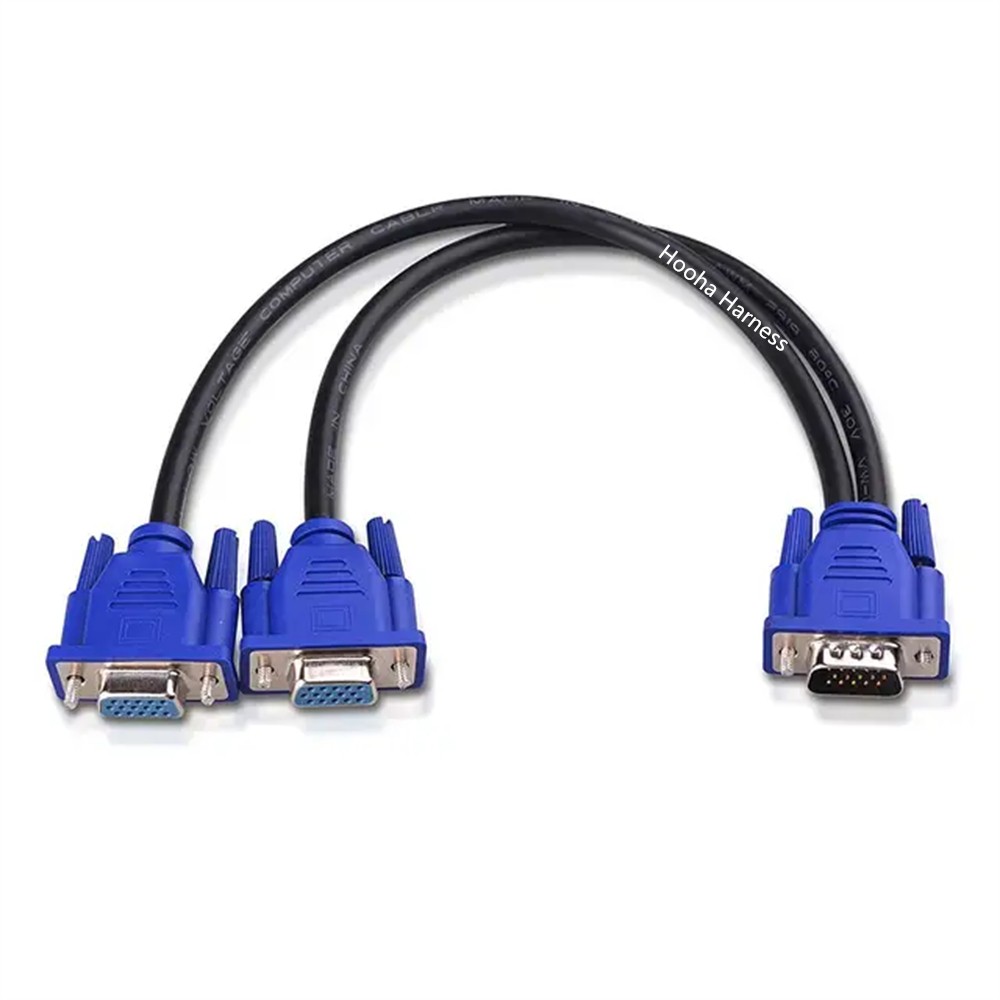 divisor de cable vga para monitor dual