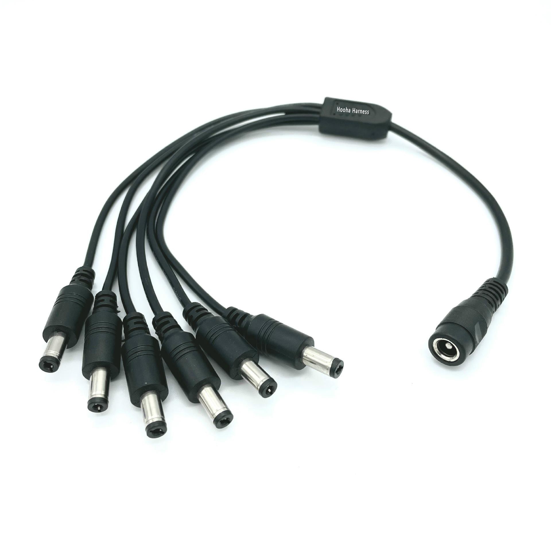 Cable de alimentación CC 1 a 6