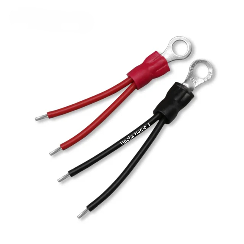 cable de alimentación rojo negro