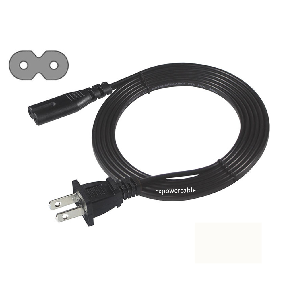 NEMA 1-15P to C7 power cable