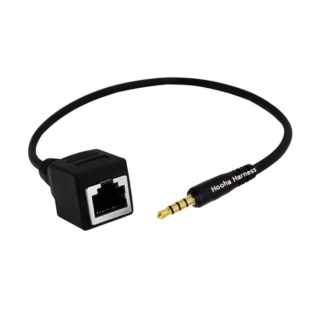 Network RJ45 Female to DC 3.5mm Male Adapter