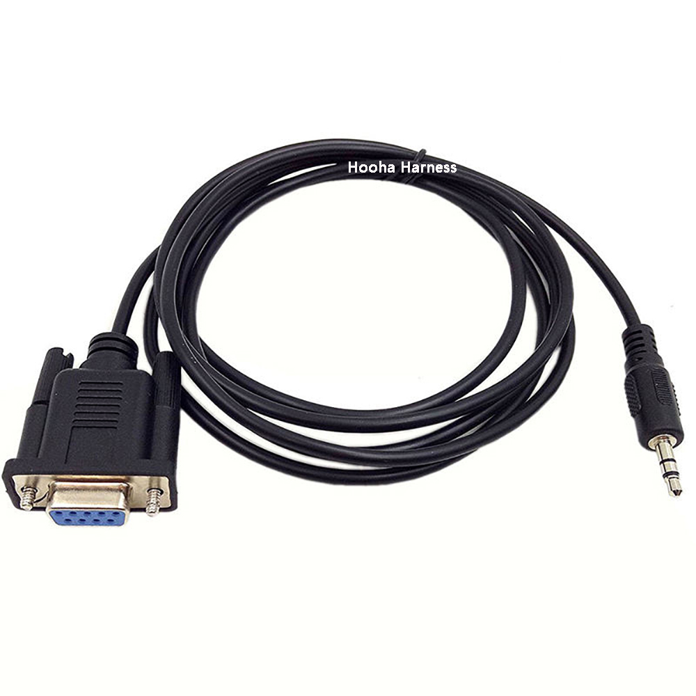 Stereo 3.5mm DC Plug Audio To RS232 Audio Jack Serial Cable