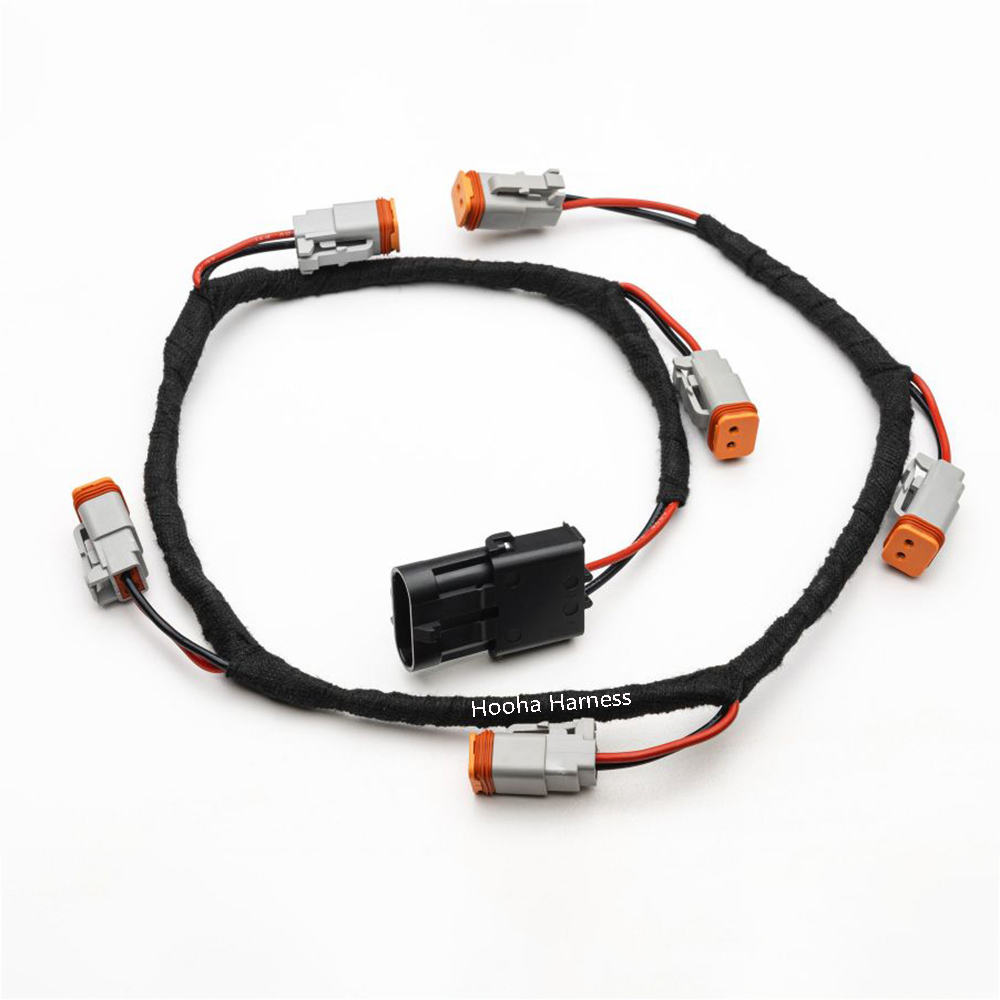 6 X 2 Pin DT Connector Splitter Harness